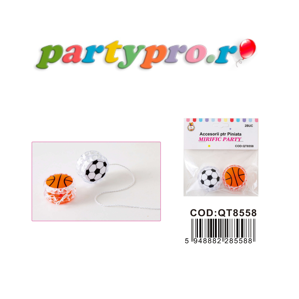 24 jucarii pentru piniata, minge, PPQT8558 - imagine 3