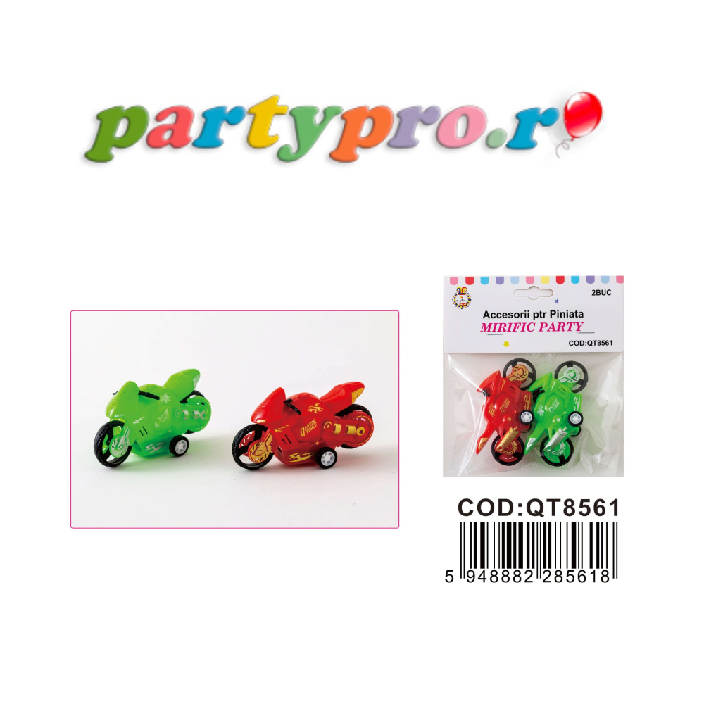 24 jucarii pentru piniata, motocicleta, PPQT8561 - imagine 3