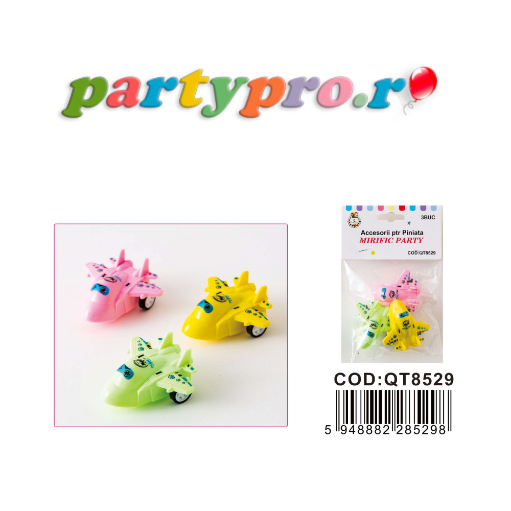 36 jucarii pentru piniata, avion, PPQT8529 - imagine 3