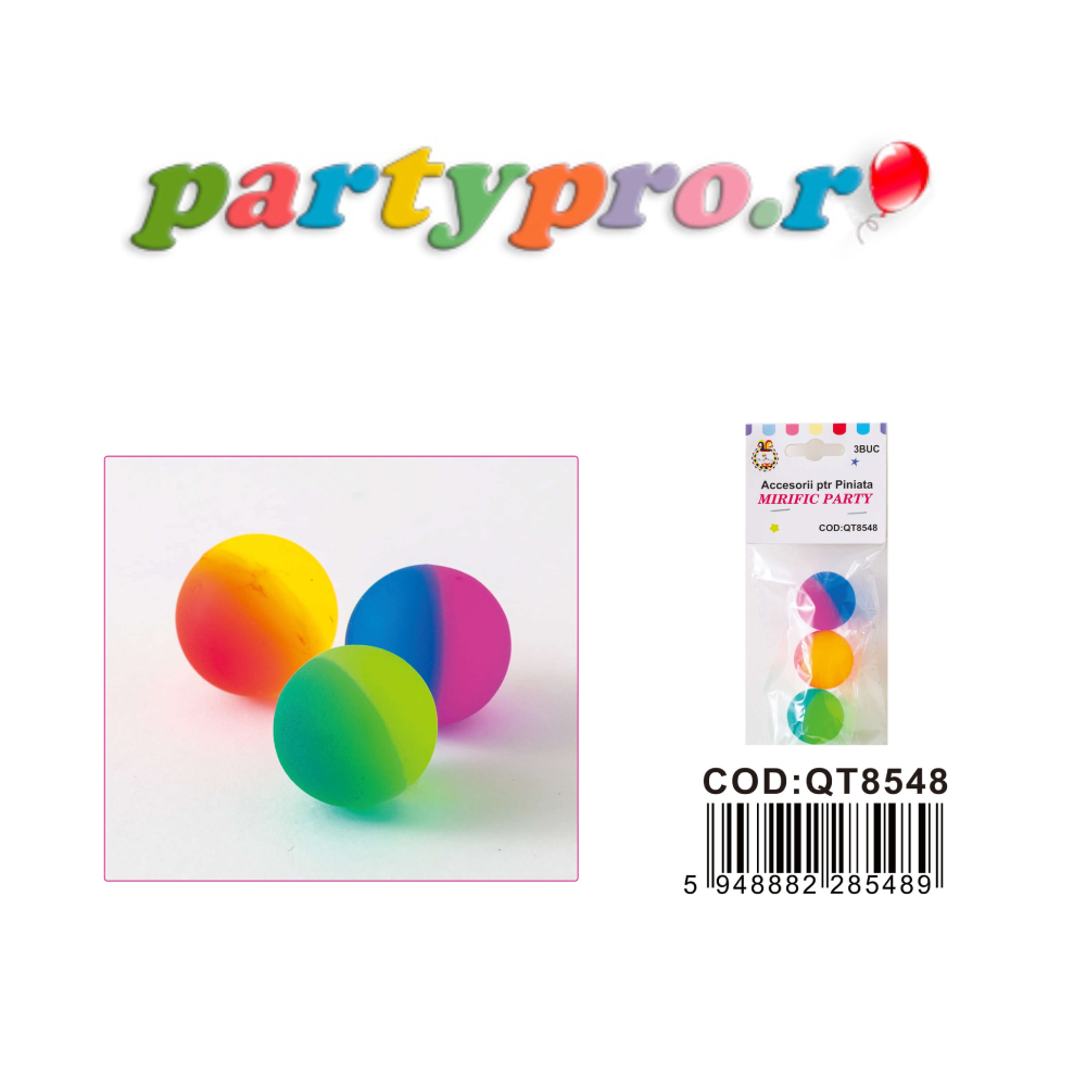 36 jucarii pentru piniata, mingiute, PPQT8548 - imagine 3