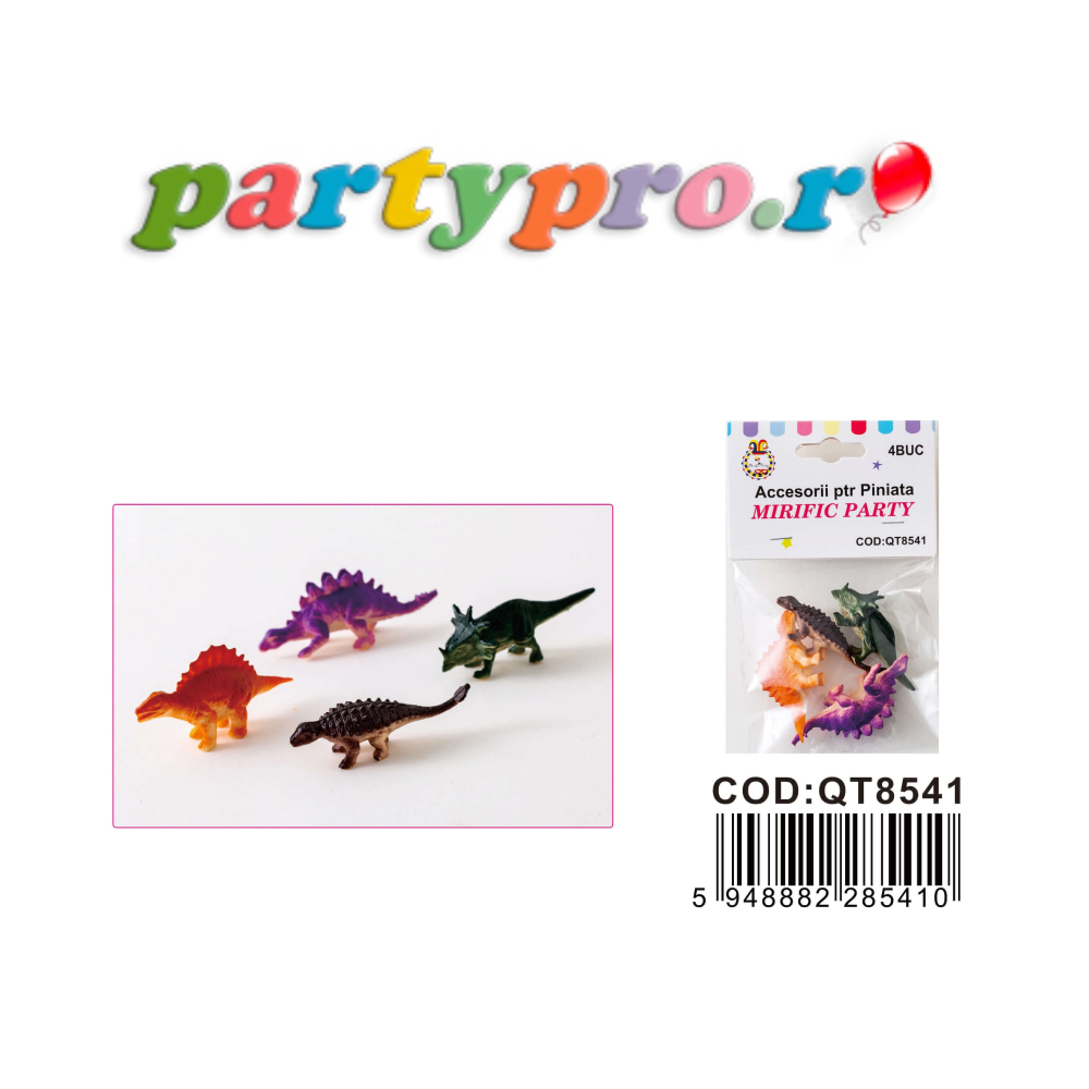 48 jucarii pentru piniata, dinozaur, PPQT8541 - imagine 3