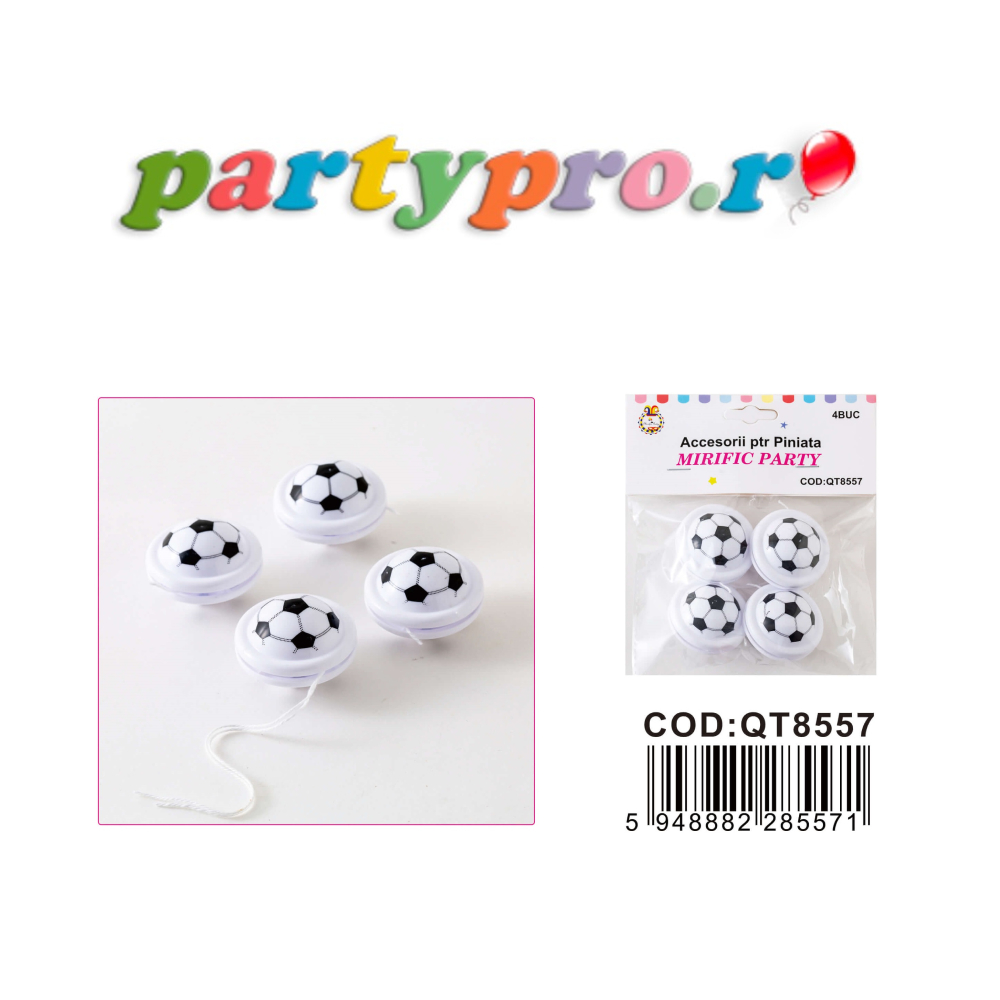 48 jucarii pentru piniata, minge fotbal, PPQT8557 - imagine 3
