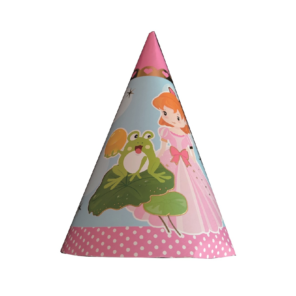Set 6 coifuri multicolor, 20 cm, printesa