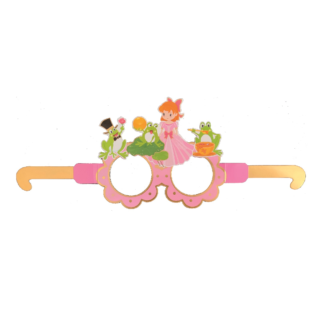 Set 6 buc. ochelari multicolor, 37 cm, printesa