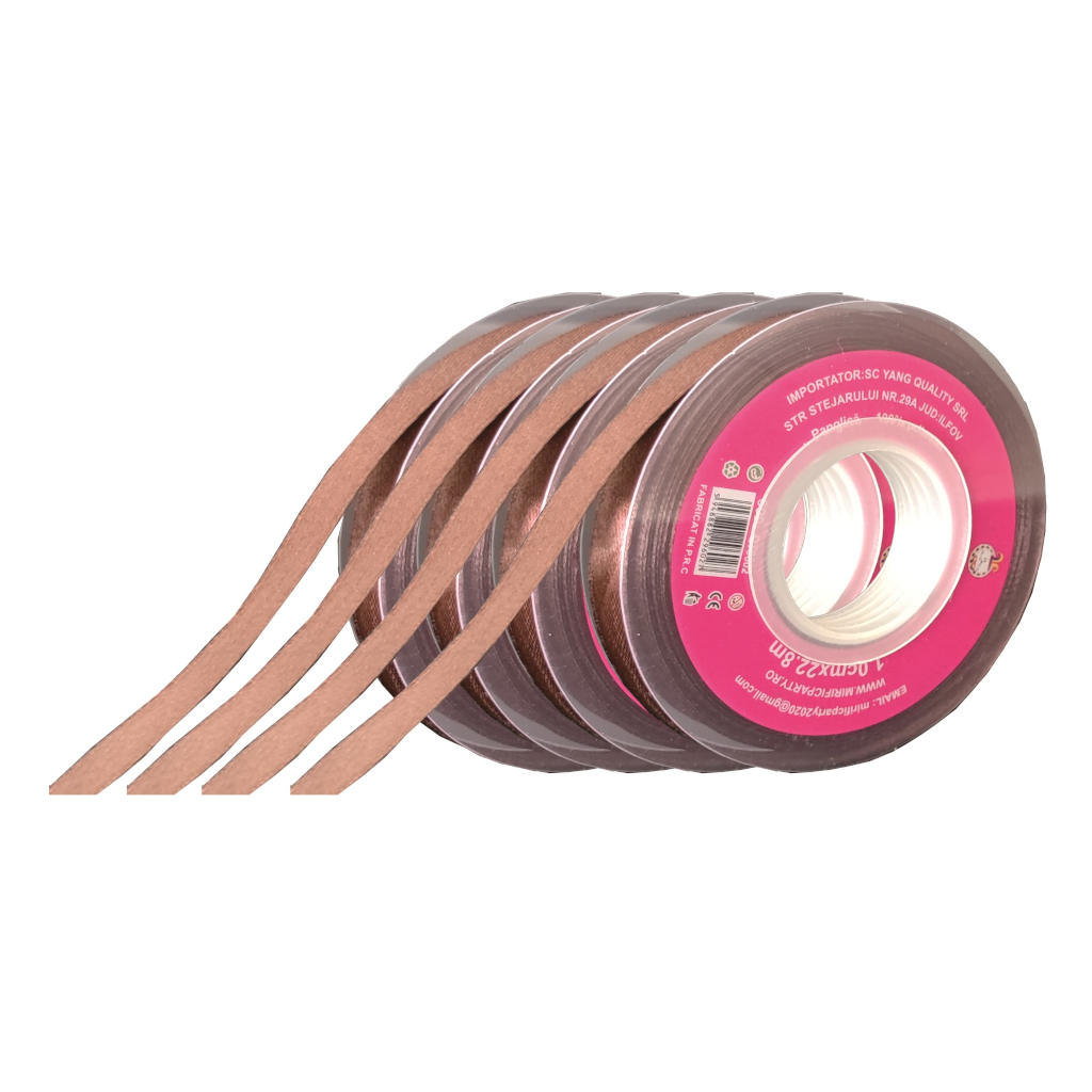 Panglica Satin maro, 23 m x 1 cm