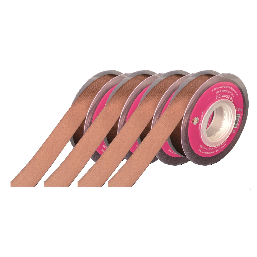 Panglica Satin maro, 23 m x 2 cm, QT9623