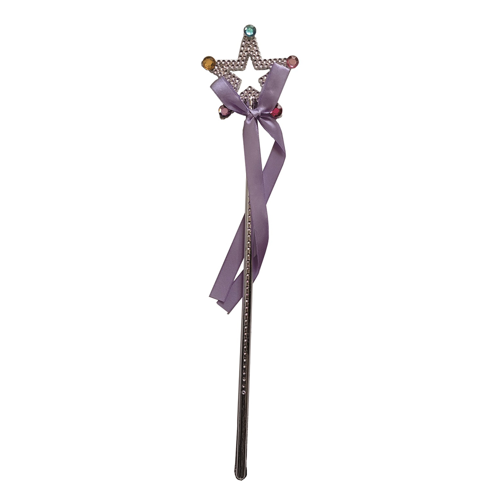 Bagheta argintiu, violet, cu nestemate, stea, PPQT9941