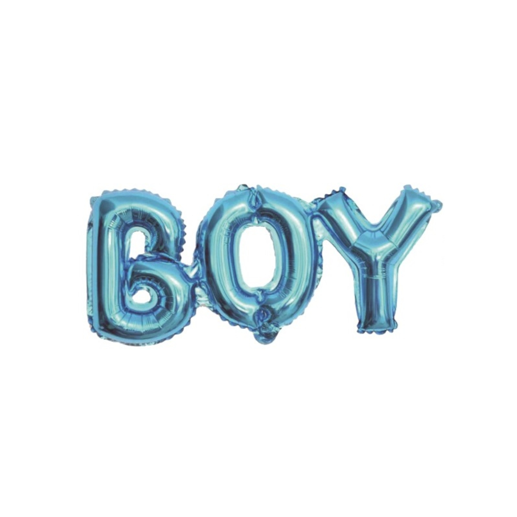 Balon party, folie metalizata albastru, 84x35 cm, boy
