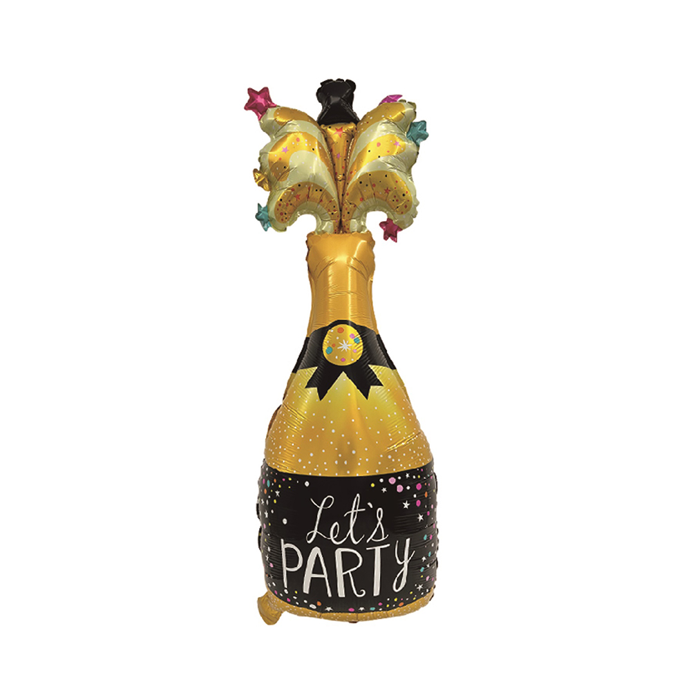 Balon party folie metalizata, auriu, 88 cm, lets party, PPLM0835