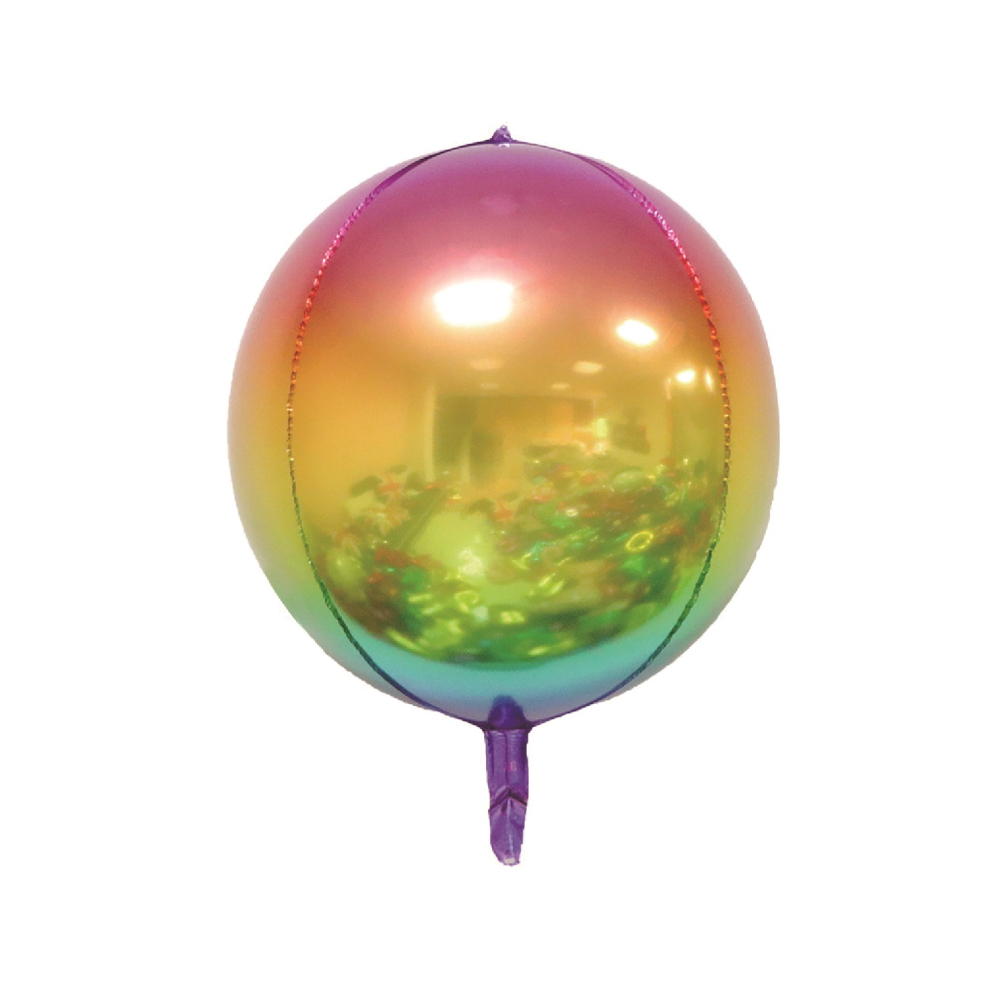 Balon party folie metalizata, multicolor, 55 cm, PPLM0883