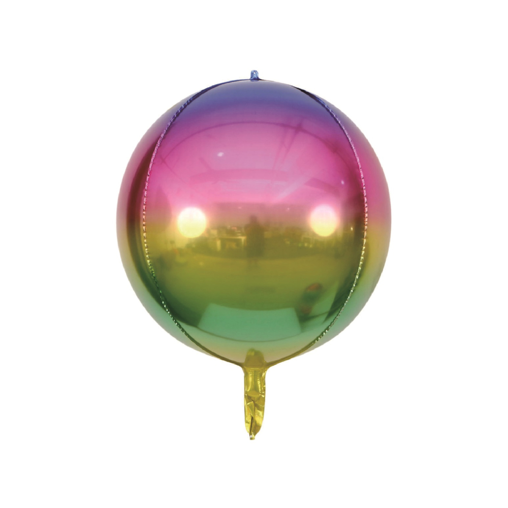 Balon party folie metalizata, multicolor, 55 cm, PPLM0884