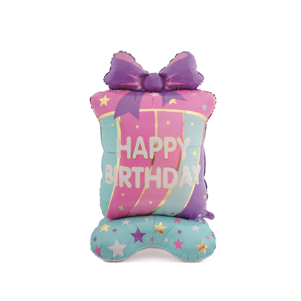 Balon party folie metalizata, multicolor, 80x150 cm, cadou, PPLM0880