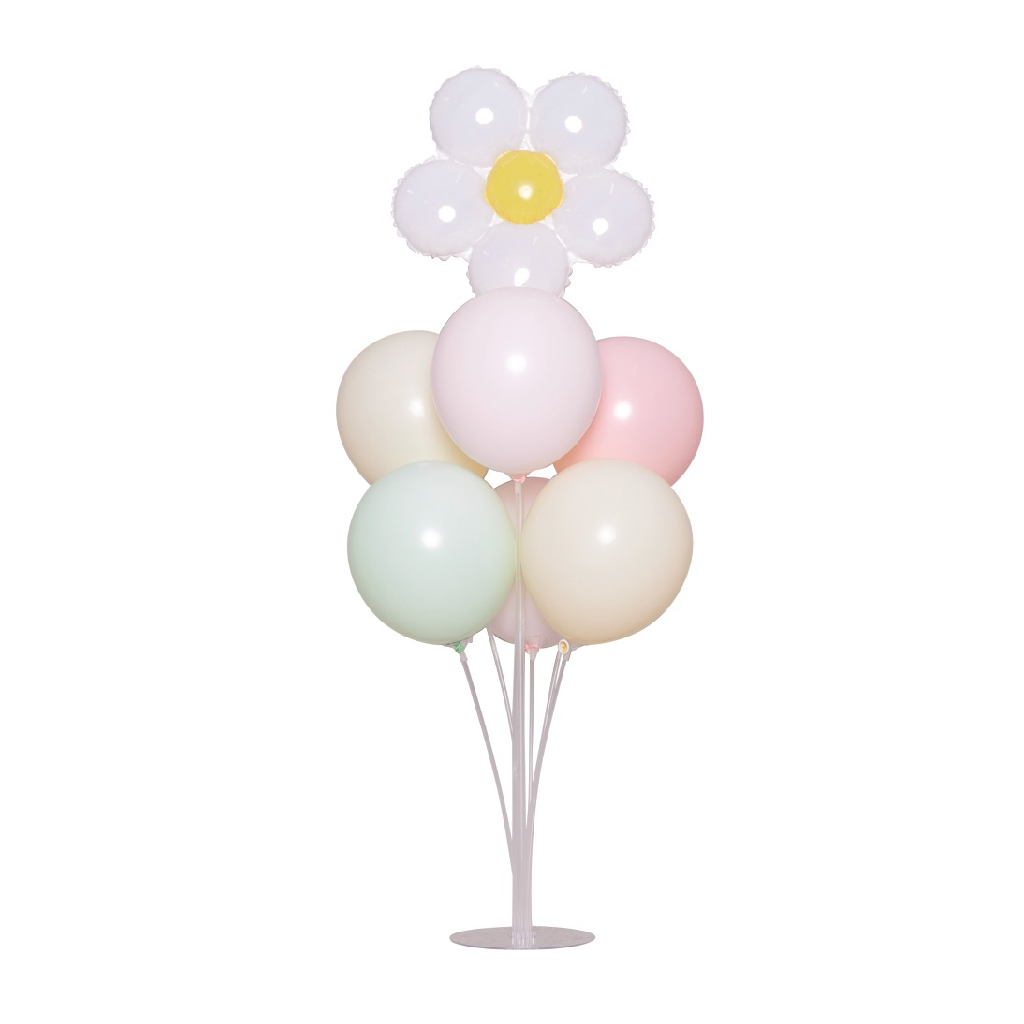 Set suport 7 baloane pastel, multicolor, 70 cm, TZ5317