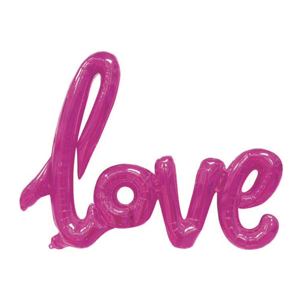 Balon party, folie metalizata violet, 102x65 cm, love