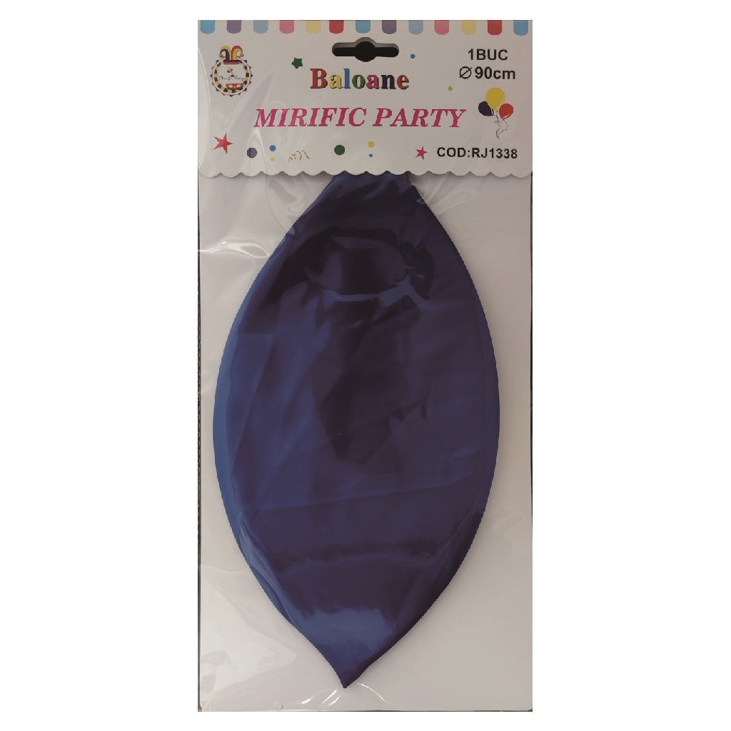 Balon party latex, albastru, 90 cm