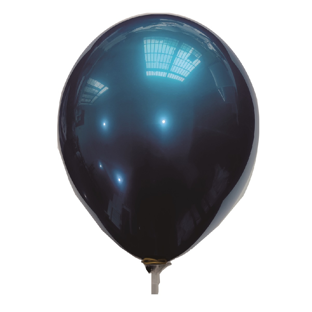 Balon party latex, albastru, auriu, 25 cm, 20+20 buc