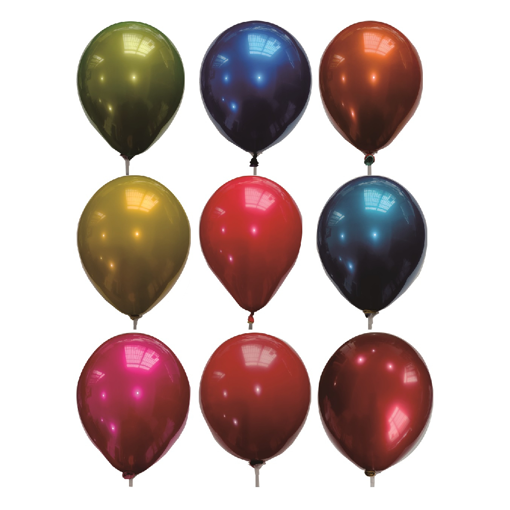 Balon party latex, diverse culori, RJ1411, 25 cm, 20+20 buc