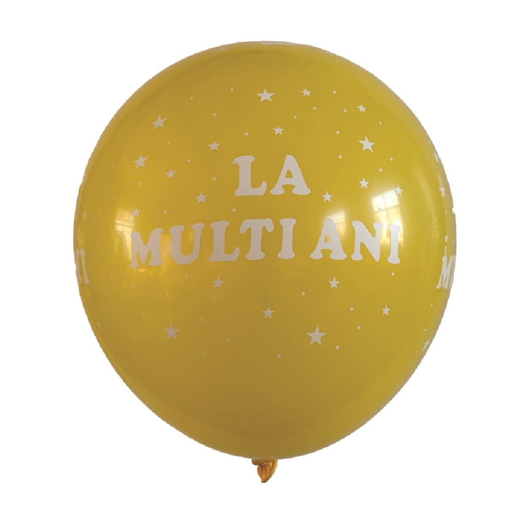 Balon party latex, galben deschis, 30 cm, 20 buc
