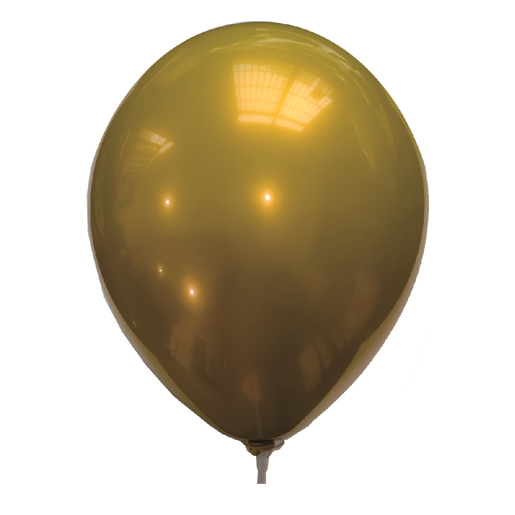 Balon party latex, auriu, galben, 25 cm, 20+20 buc