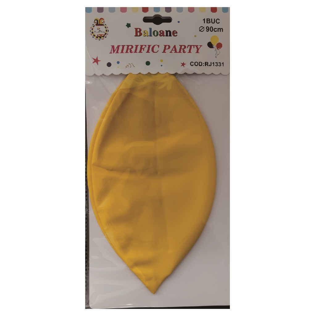 Balon party latex, galben, 90 cm