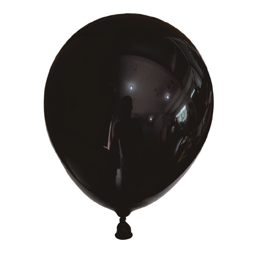 Balon party latex, negru, 12.5 cm, 25 buc