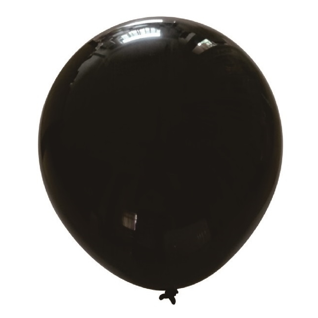 Balon party latex, negru, 25 cm, 25 buc