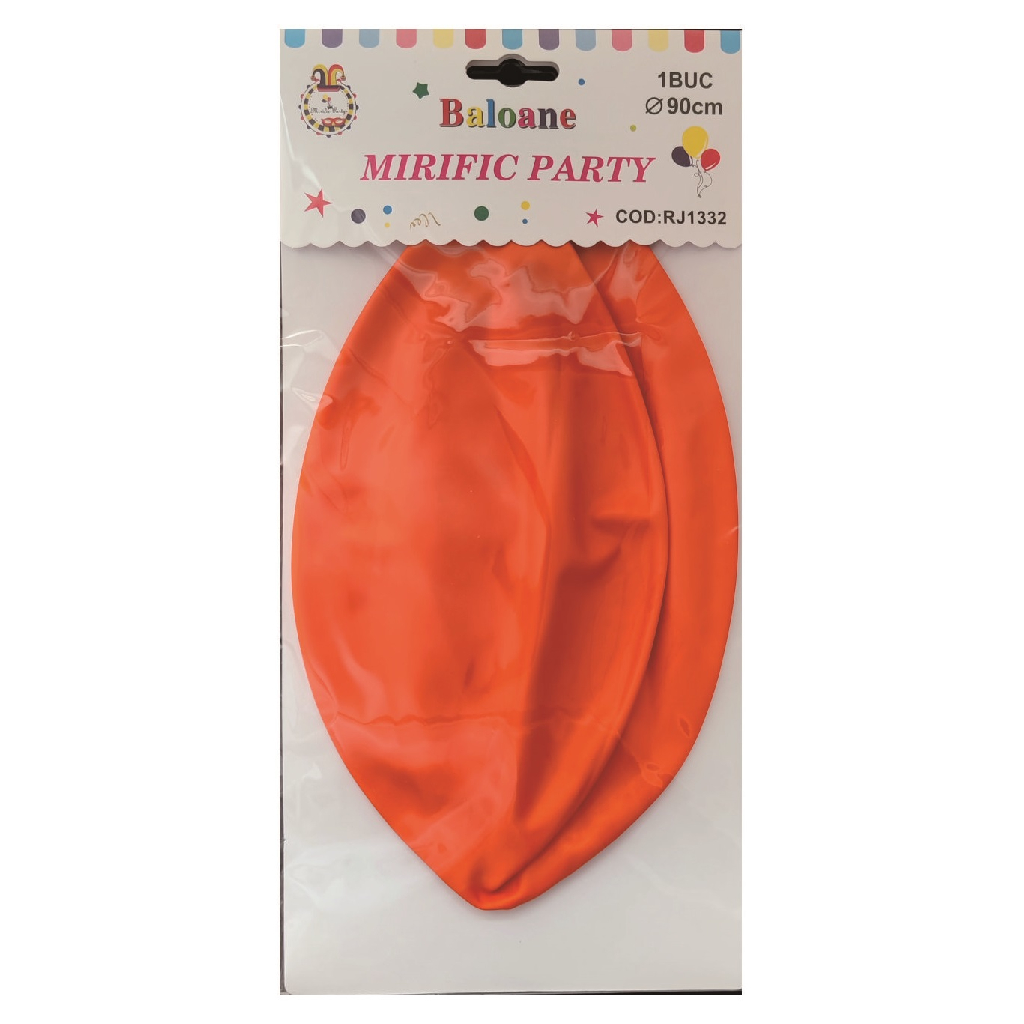 Balon party latex, portocaliu, 90 cm