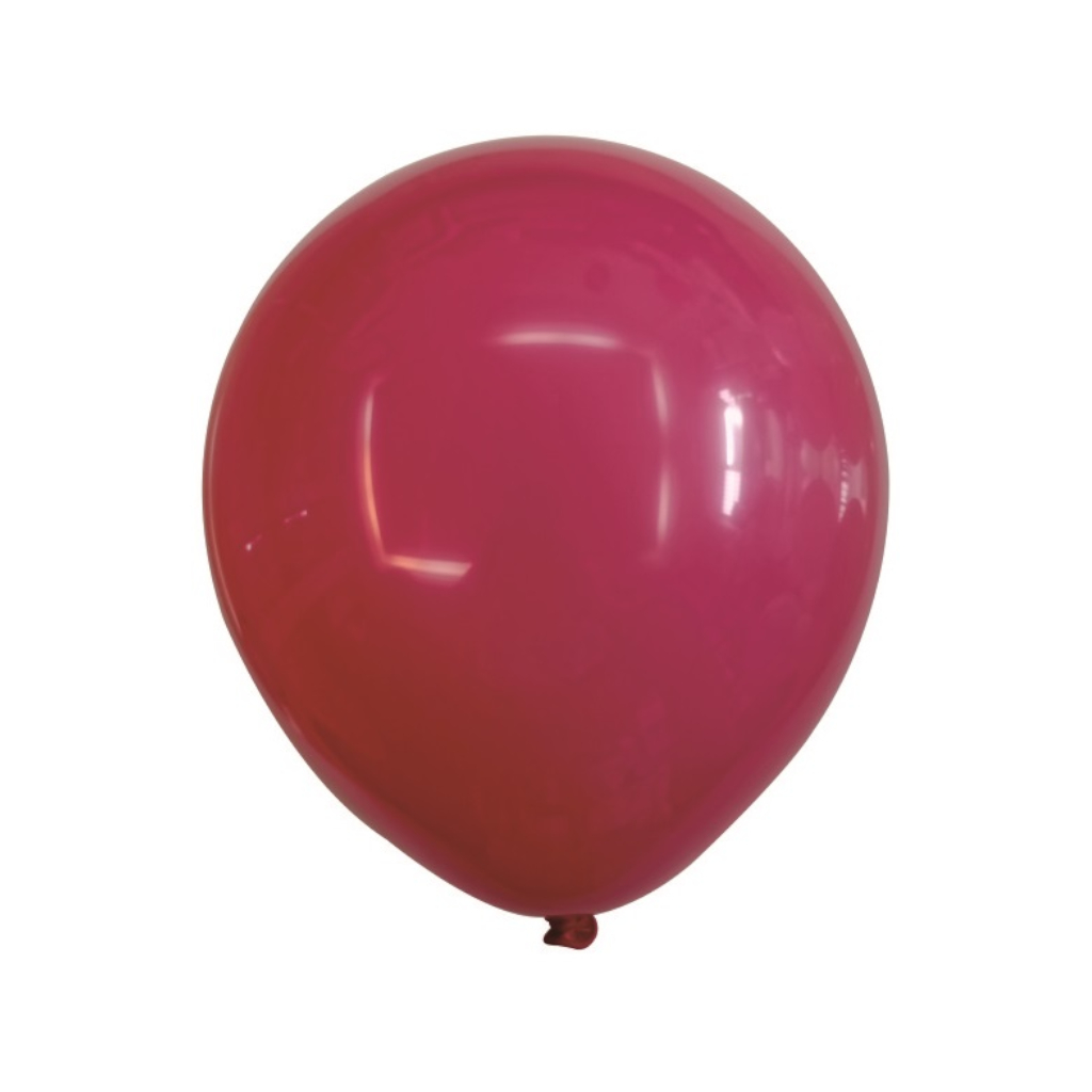 Balon party latex, rosu deschis, 25 cm, 50 buc