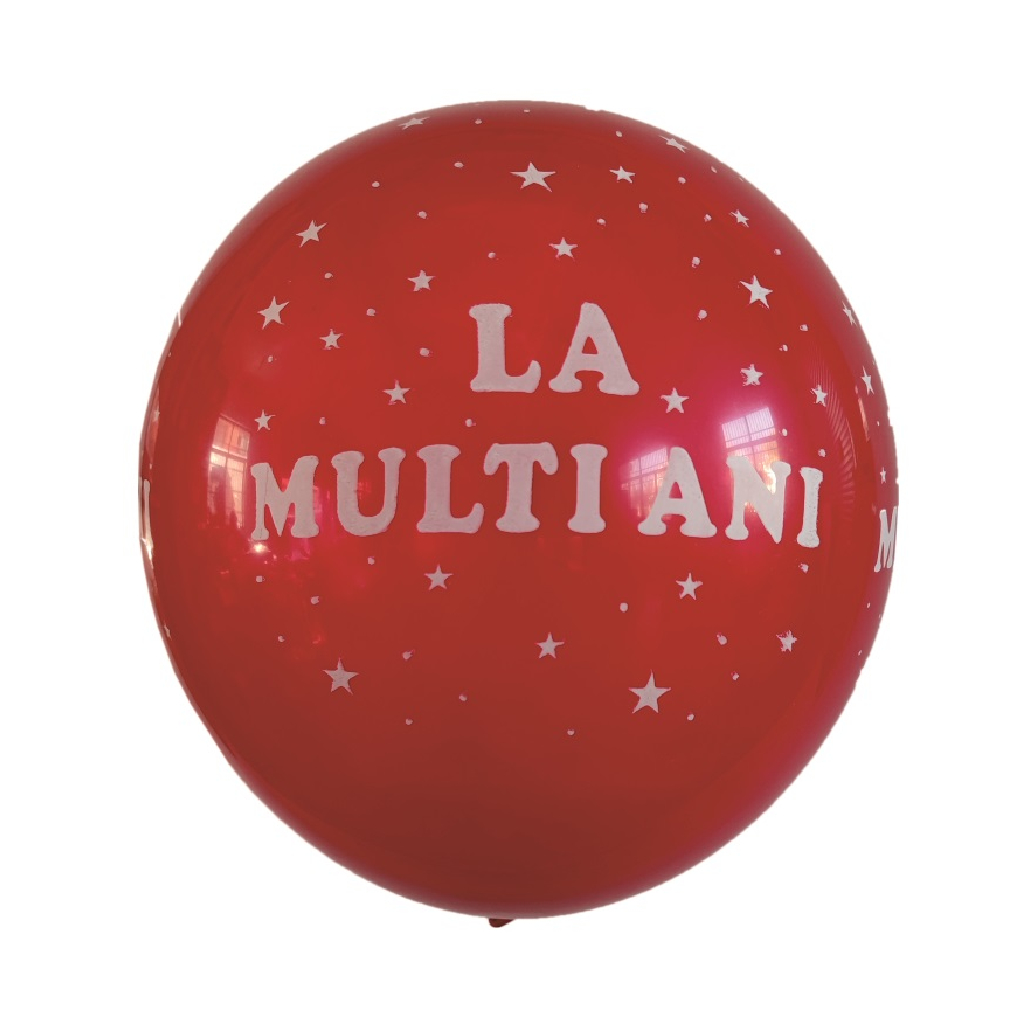 Balon party latex, rosu deschis, stea, la multi ani, 30 cm, 20 buc
