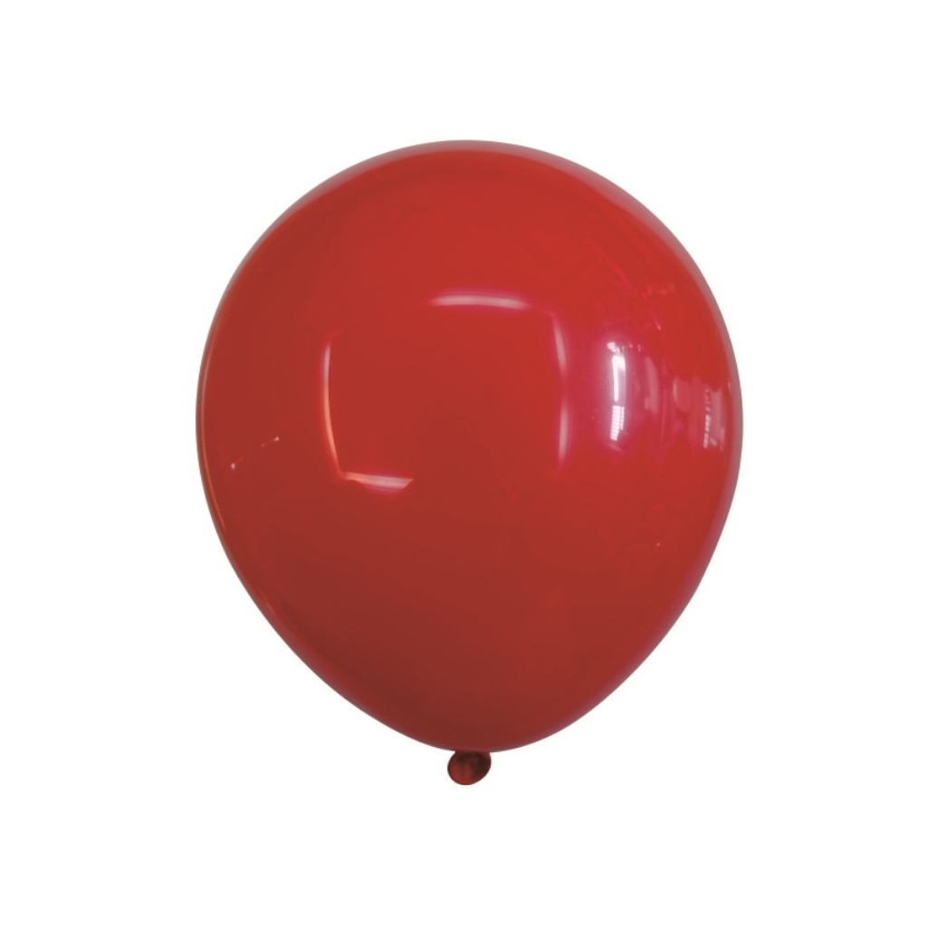 Balon party latex, rosu, 25 cm, 100 buc