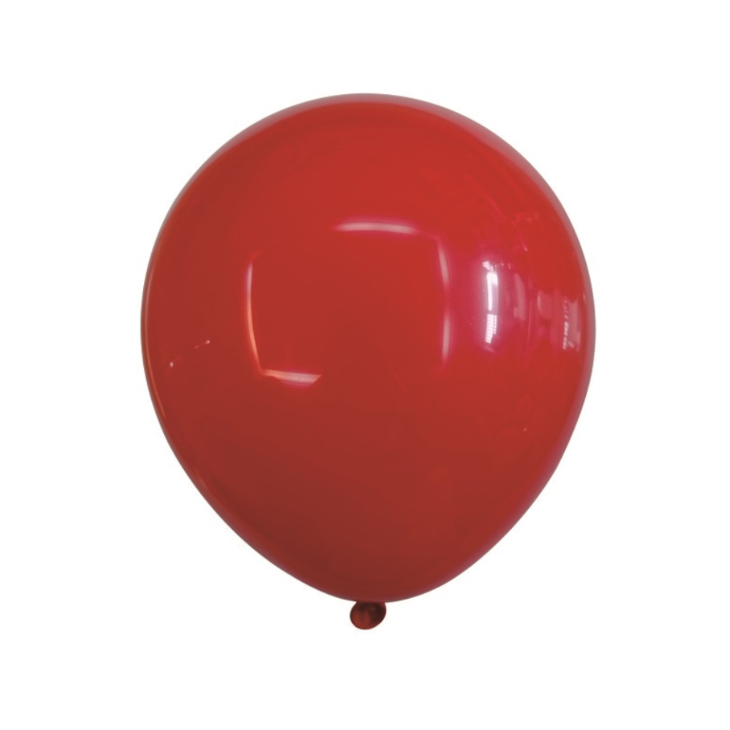 Balon party latex, rosu, 25 cm, 50 buc
