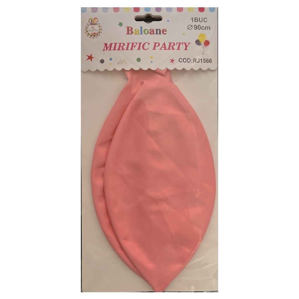 Balon party latex roz deschis, RJ1566, 90 cm