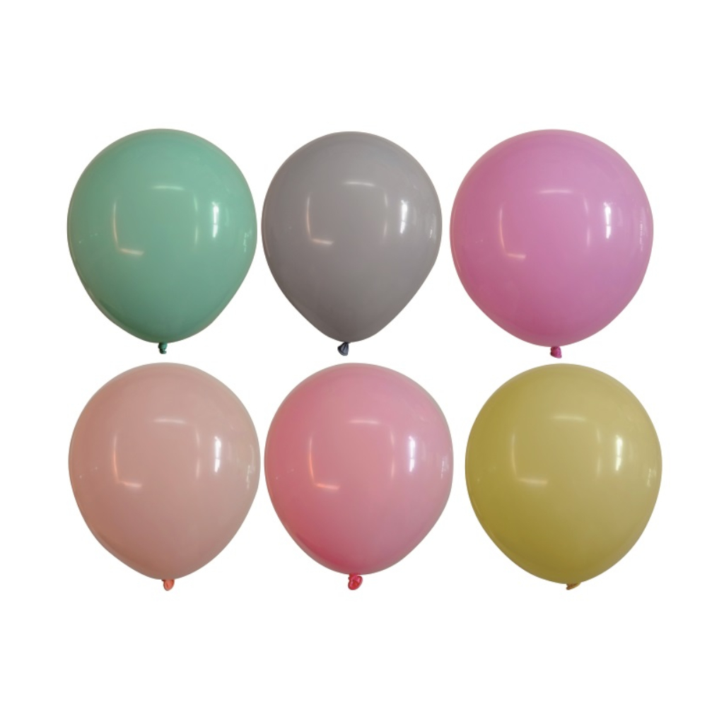 Balon party latex, multicolor, 25 cm, 25 buc