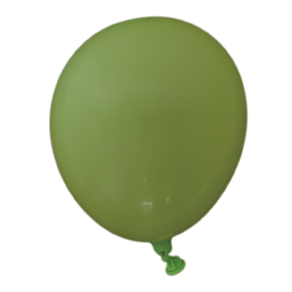 Balon party latex, verde deschis, 12.5 cm, 25 buc