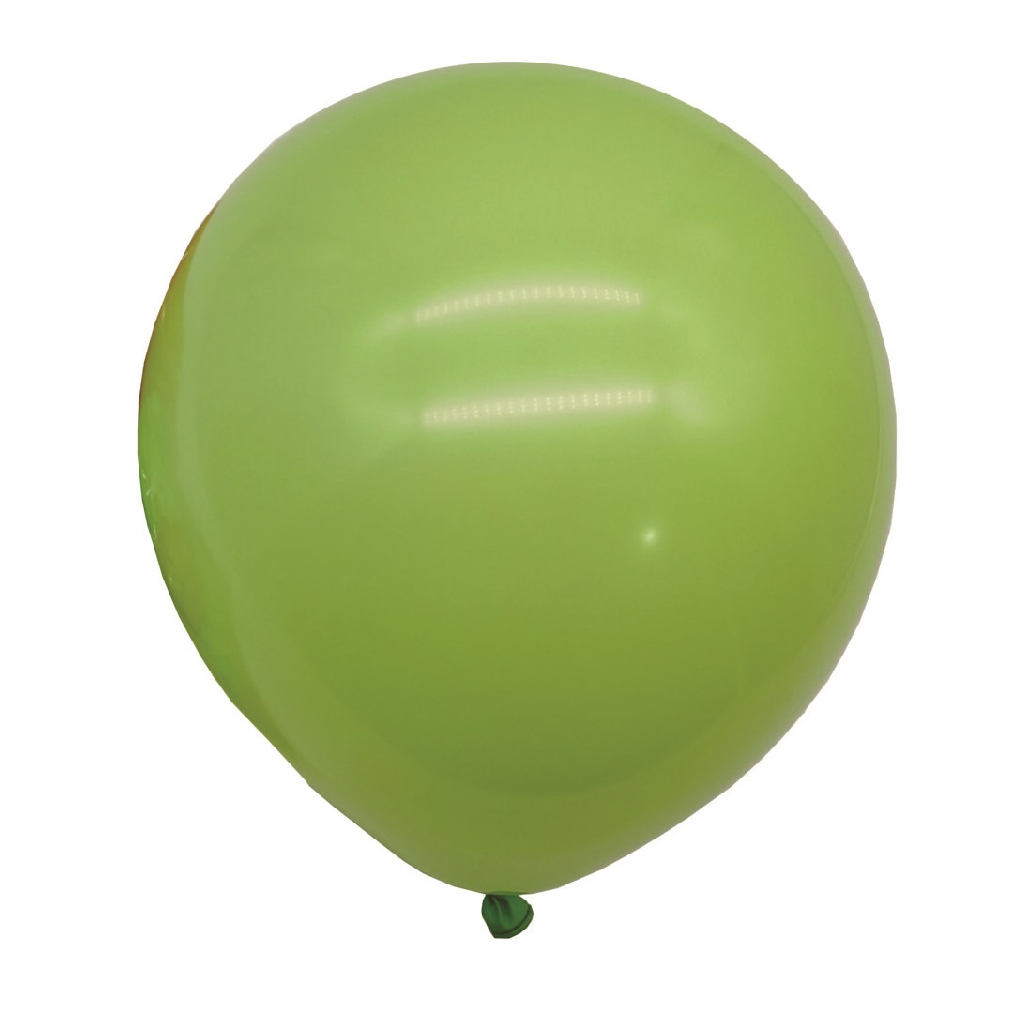 Balon party latex, verde deschis, 25 cm, 20 buc