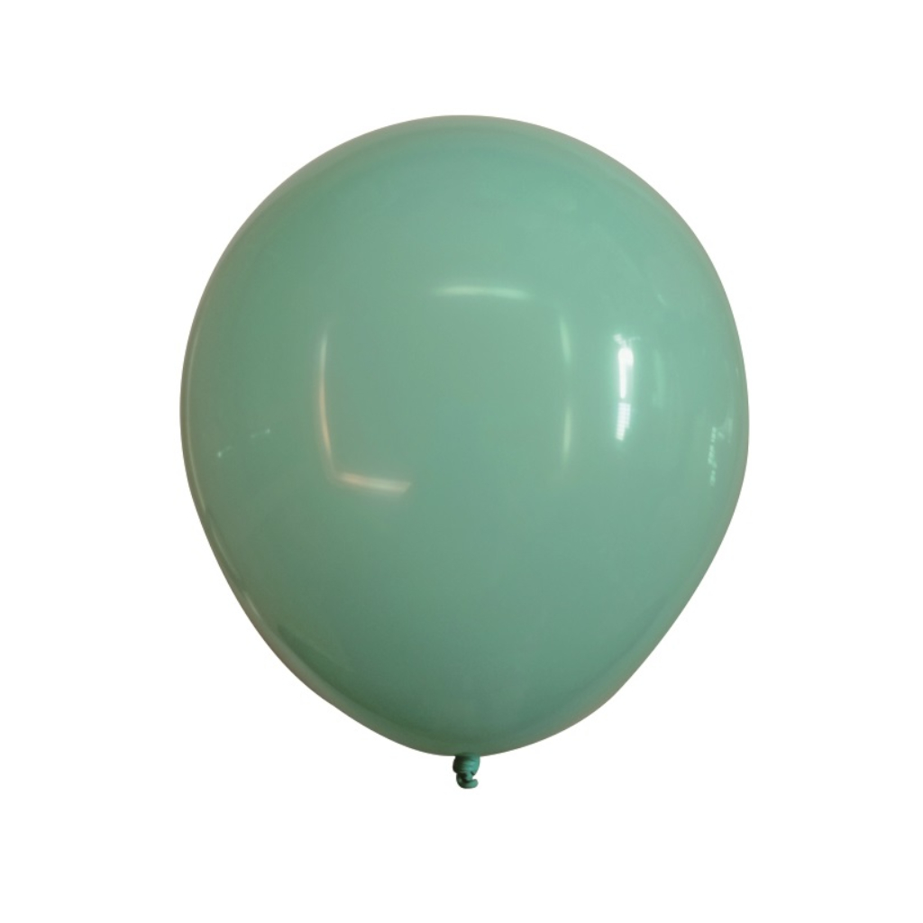 Balon party latex, verde deschis, 25 cm, 25 buc