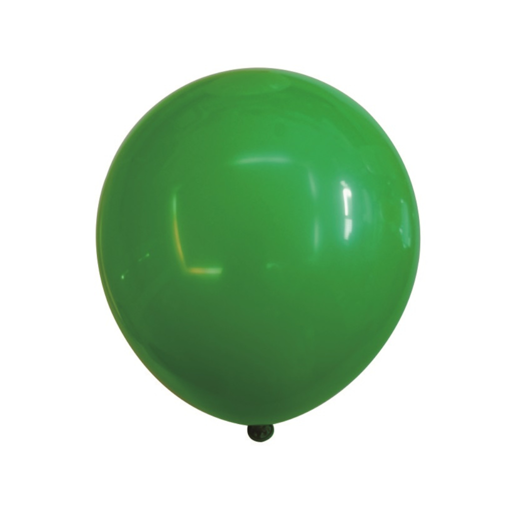 Balon party latex, verde, 25 cm, 50 buc