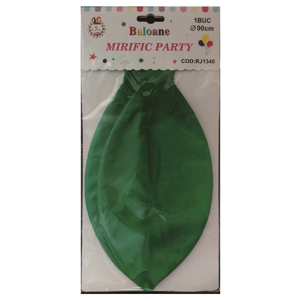 Balon party latex, verde, 90 cm