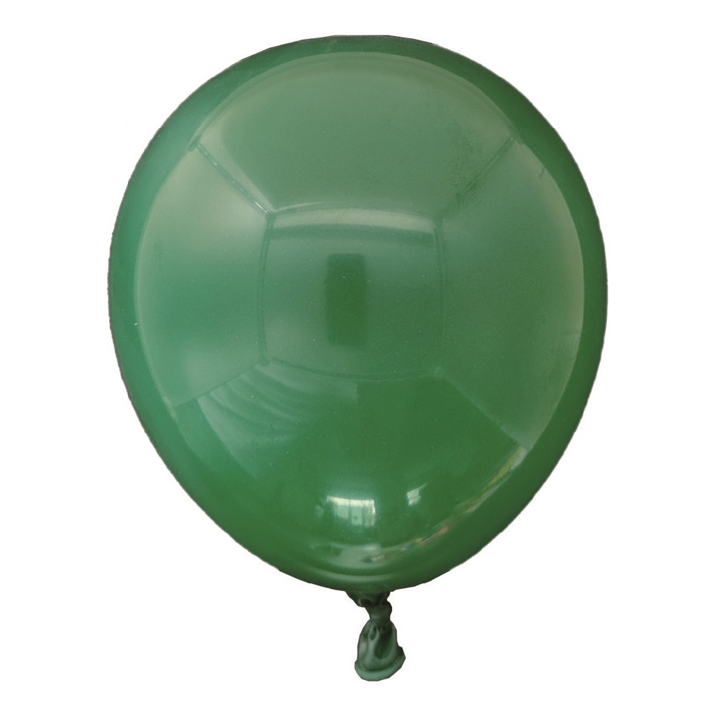 Balon party latex, verde intunecat, 12.5 cm, 25 buc