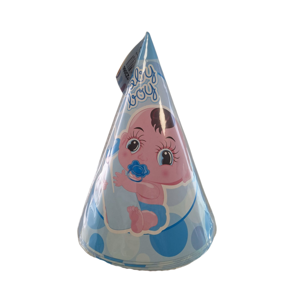 Set 6 coifuri albastru, 20x13 cm, baby boy