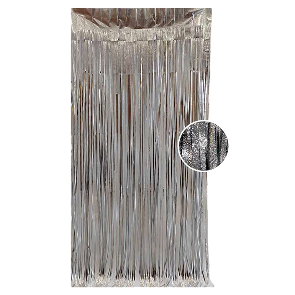 Cortina argintiu, 2 m x 1 m, QT9898
