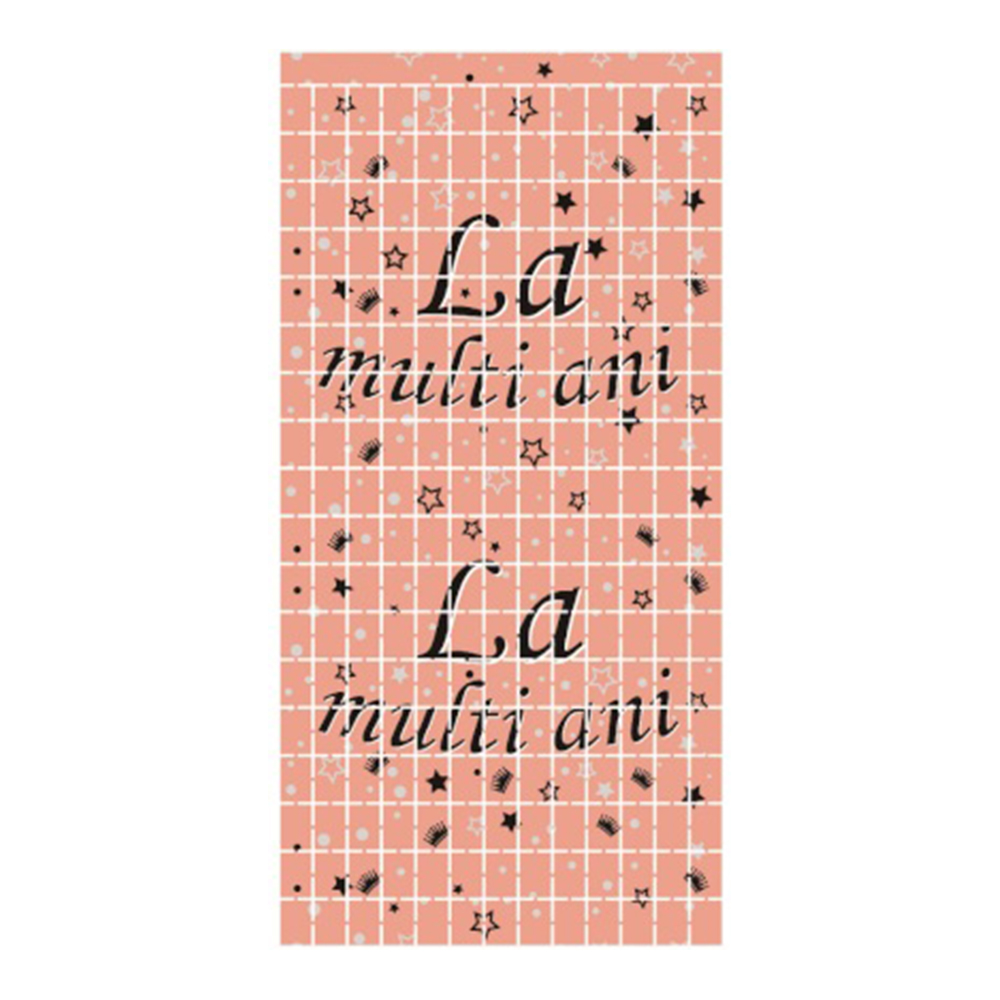 Perdea roz, 2 m x 1 m, la multi ani