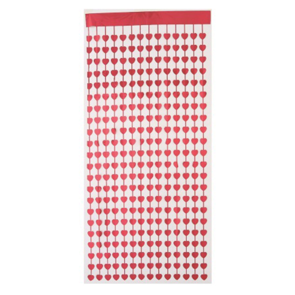 Perdea rosu, 2 m x 1 m, inima