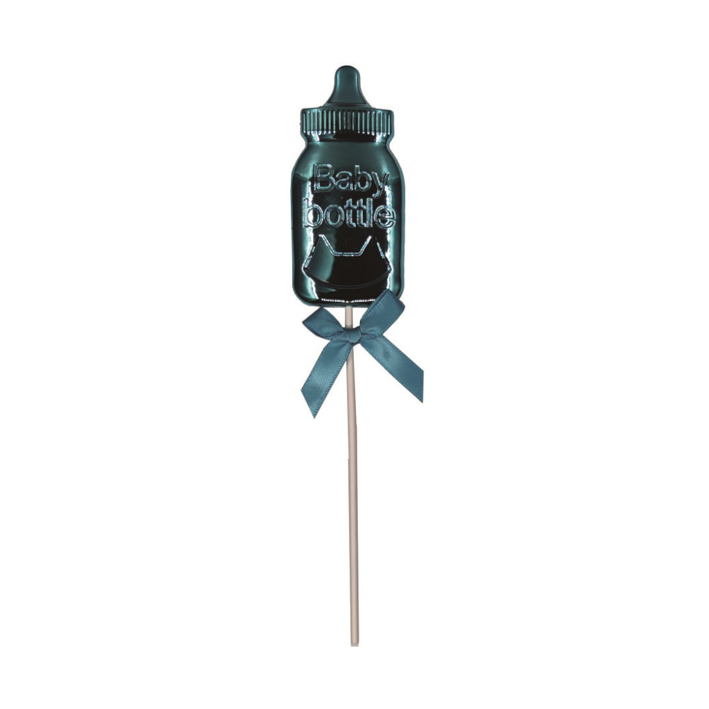 Topper albastru, 21 cm, biberon, baby bottle