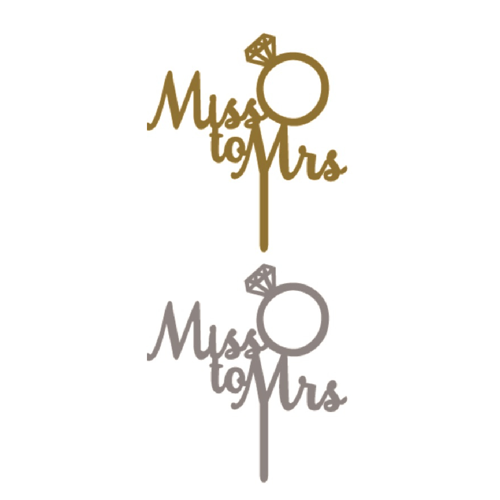 Topper auriu/argintiu, miss to mrs