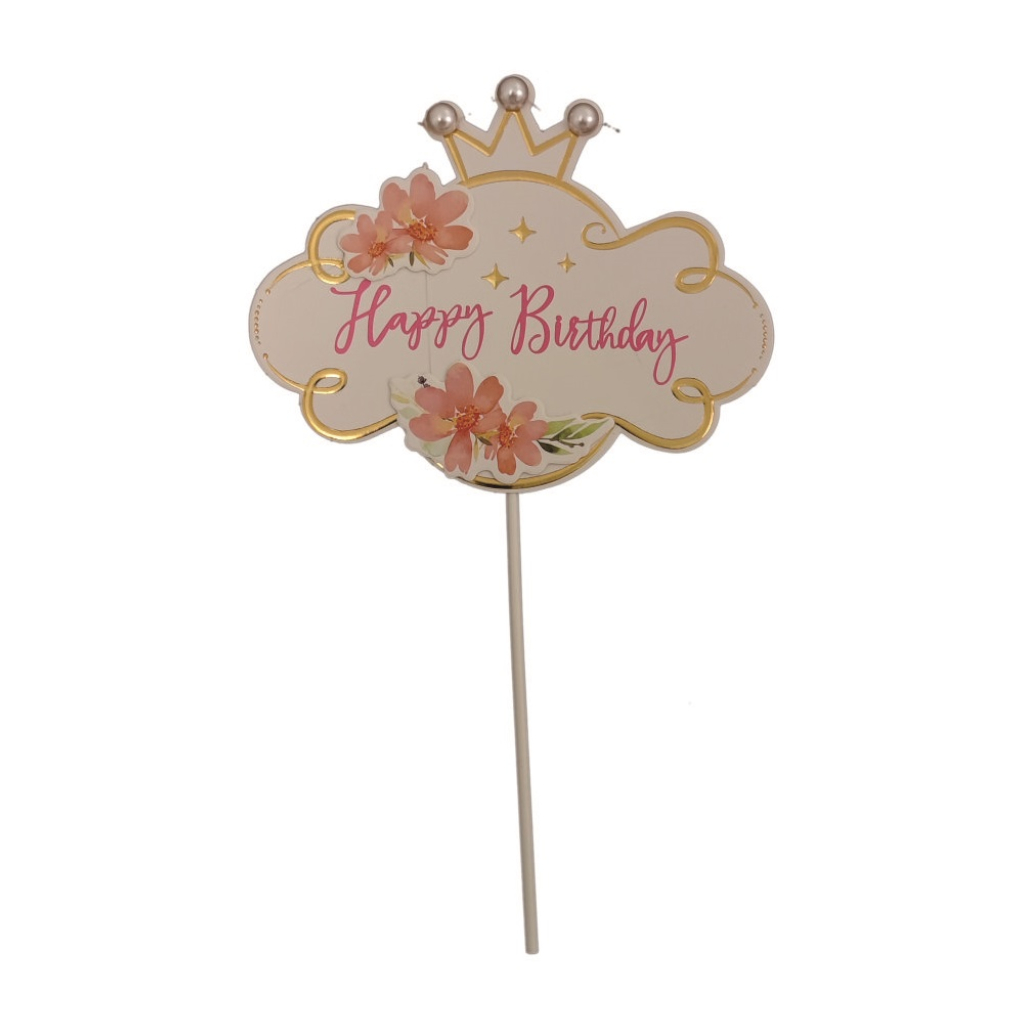 Topper multicolor, nor, happy birthday