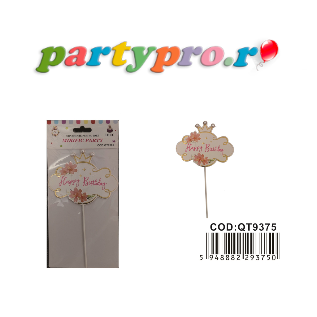 Topper multicolor, nor, happy birthday - imagine 3