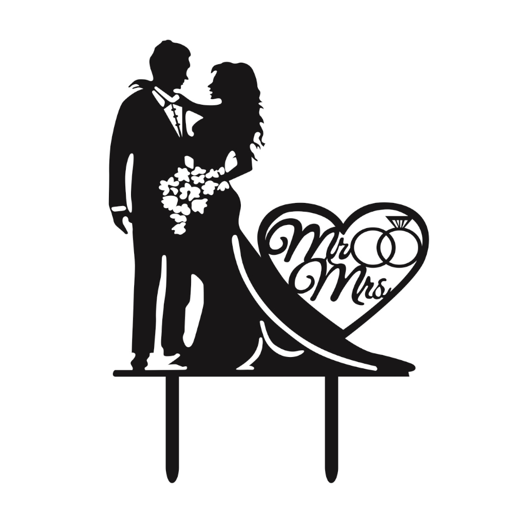 Topper negru, 180x130x1.5 mm, nunta, mr mrs