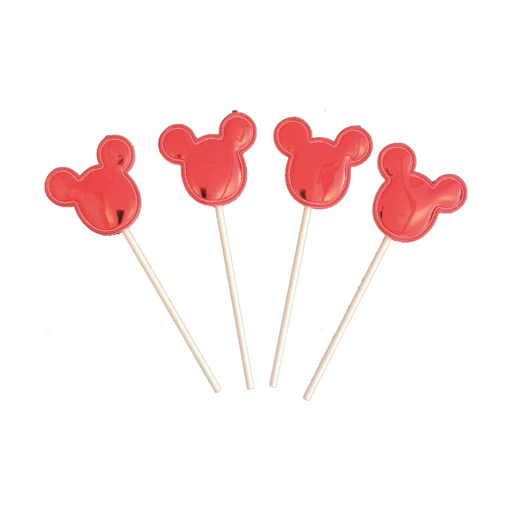 Set 4 buc. topper rosu, mickey