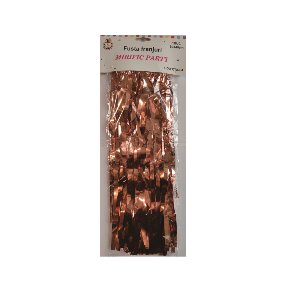 Fusta party roz gold, 60x40 cm, PPQT8334